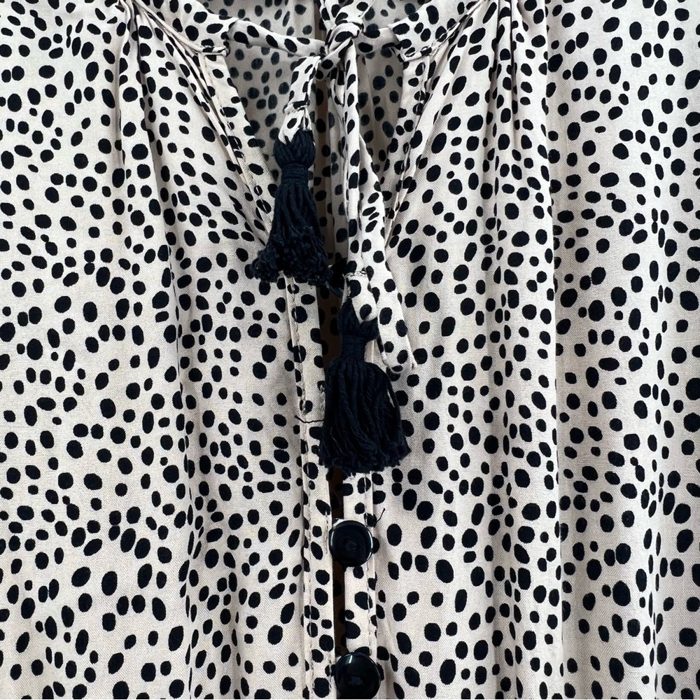 Anthropoplogie Beachgold Chelsea Romper Long Sleeve Animal Print size XS - Picture 7 of 10